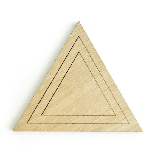 Produkt af vores Triangle bordskåner i Light Oak